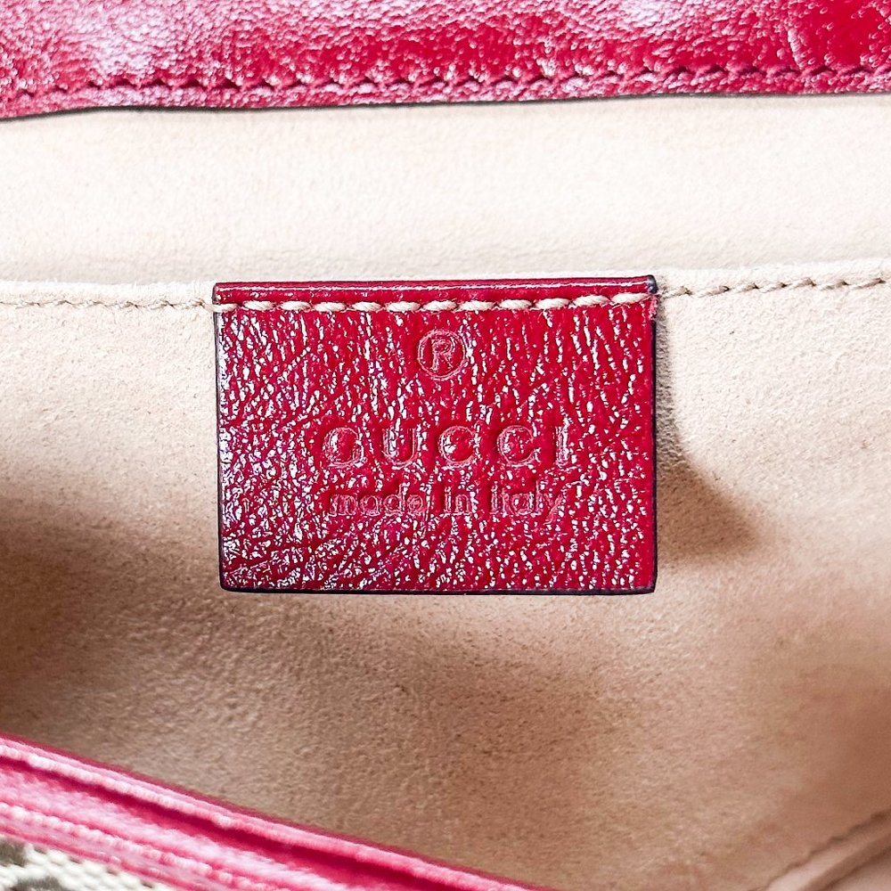 Gucci GG Marmont Diagonal Matelassé Original GG Canvas Mini Cross Body Bag - Picture 7 of 9